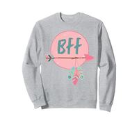 Matching Bff Best Friends Forever Girls Boho Matching BFF Sweatshirt, Adult Unisex, Heather Grey, X-Large
