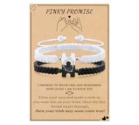 Matching Bracelets for Couples Gifts for New Relationship Dainty Coulple Gift Long Distance Bracelets with Heart Adjustable Romantic Gifts for Her Him Wedding Jewelry, Adjustable, Stainless Steel, no