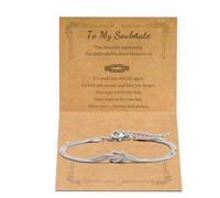 Matching Bracelets for Couples Love Knot Bracelet Pinky Promise Soulmate Relationship Friendship Bracelets Forever Infinity Jewelry Gifts for Women Teen Her Him, S, Stainless Steel, no gemstone