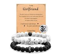 Matching Bracelets for Couples Valentines Day Gifts for Her Love Heart Locked Bracelets for Bf and Gf Valentines Day Gifts, L, Alloy, no gemstone
