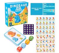 Matching Card Game | Colorful Dice Toys Kit,Dinosaur Playing Cards | for Table Party School Home Children Girl Boy Family Parent Son