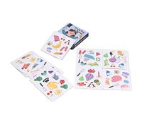 Matching Card Game Memory Flip Cards Family Board Game for Kids 3+ Brain Training Pattern Recognition Interactive Learning Toys with Crazy Match Style Life Theme Cards