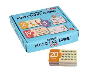 Matching Cards Numbers and Letters - Interactive Desk Toy for Childhood Cognitive Development | Self-Correcting Game of Colors, Shapes and Patterns | Ideal for Kids