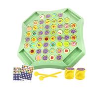 Matching Chess Game - 4.84in Fruit Memory Cards Chess Set for Kids Learning, Adults Training with Interactive Play, Educational Toy for School, Home, Classroom, Parties, Wooden Board