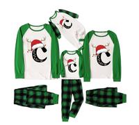 Matching Christmas Pjs For Family 2025 Letters Graphic Printed Christmas Pyjamas Family Xmas Pajamas Sets Mens Womens Kids Boys Girls Pj Festival Home Pyjama Nightwears Purple-a 5-6 Years