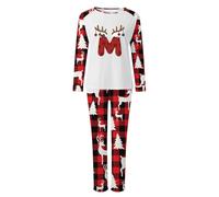 Matching Christmas Pjs for Family,Christmas Pyjamas for Family,2025 A-Z Letters Graphic Xmas Pyjamas Matching Family Xmas PJs Set for Women Men Sleepwear Nightwear Loungewear Women