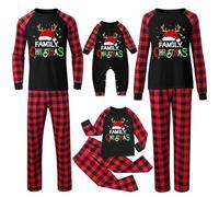 Matching Christmas Pjs For Family Christmas Pyjamas Set Long Pyjamas Set Soft Cloth Cute Cartoon Holiday Sleepwear For Women Men Kids Baby