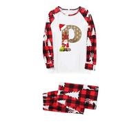Matching Christmas Pjs for Family,Matching Christmas Pjs for Family A-Z Letters Graphic Xmas Nightwear Pjs Family Set Crimbo Sleepwear Pyjamas Sets