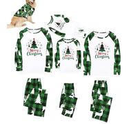 Matching Christmas Pjs For Family Tartan Family Christmas Pyjamas Set Dog Plus Size Sleepwear Merry Print Pajamas Set Loungewear Festive Outfits 05 maGreen S