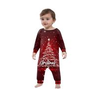 Matching Christmas Pyjamas - Comfortable Christmas Pyjamas Family Outfit, Cozy PJs for Holiday Nights & Daily Use Red