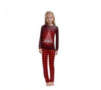 Matching Christmas Pyjamas - Comfortable Christmas Pyjamas Family Outfit, Cozy PJs for Holiday Nights & Daily Use Red
