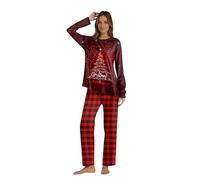 Matching Christmas Pyjamas - Comfortable Christmas Pyjamas Family Outfit, Cozy PJs for Holiday Nights & Daily Use Red