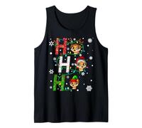 Matching Christmas Santa Hat Ho Ho Ho Meerkat Animal Xmas Tank Top