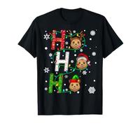 Matching Christmas Santa Hat Ho Ho Ho Quokka Animal Xmas T-Shirt