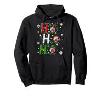 Matching Christmas Santa Hat Ho Ho Ragdoll Cat Animal Xmas Pullover Hoodie
