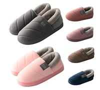 Matching Couple Slippers Bootie Slippers For Women Mens High Top Sliders Comfy Memory Foam Sliders Non-Slip Indoor Shoes Winter House Shoes With Fluffy Collar Leisure Outdoor Slides