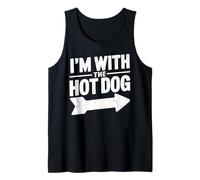 Matching Couples I’m with The Hot Dog Tank Top
