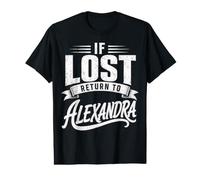 Matching Couples If Lost Return to Alexandra Funny Vintage Value Graphic T-Shirt