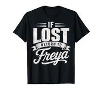 Matching Couples If Lost Return to Freya Funny Vintage Value Graphic T-Shirt