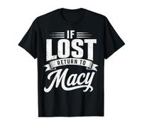 Matching Couples If Lost Return to macy Funny Vintage Value Graphic T-Shirt