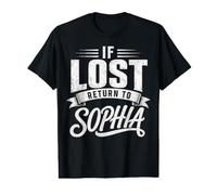 Matching Couples If Lost Return to Sophia Funny Vintage Value Graphic T-Shirt