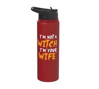 Matching Couples I'm Not Really a Witch I'm Your Wife Stainless Steel Insulated Water Bottle