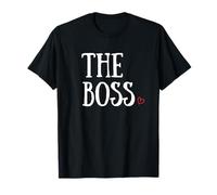 Matching Couples Valentine's I'm The Boss I'm The Real Boss T-Shirt