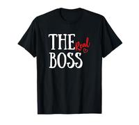 Matching Couples Valentine's I'm The Boss I'm The Real Boss T-Shirt
