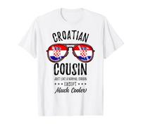 Matching Croatian Cousin Value Graphic T-Shirt, Men, White, S