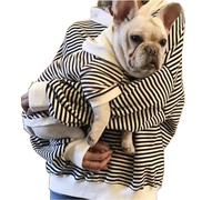 Matching Dog and Owner Clothes - Mom Dad Dog Sweatshirt Hoodie Separately Sold, Striped Sweaters for Small Cats,Cat Birthday Christmas Outfits (X-Large, Pet-Black)