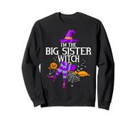 Matching Family Costume I'm The Big Sister Witch Halloween Sweatshirt