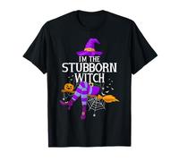 Matching Family Costume I'm The Stubborn Witch Halloween T-Shirt