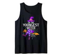 Matching Family Costume I'm The Youngest Witch Halloween Tank Top