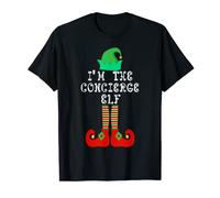 Matching Family Group Christmas I'm The Concierge Elf T-Shirt