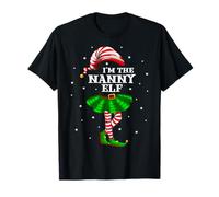 Matching Family Group I'm The Nanny Elf Christmas T-Shirt