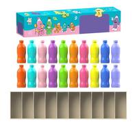 Matching Game, Color Bottle Sorting Toy, 0.79x0.79x1.97in Educational Activity Set, Bright Visual Learning Tool, Durable Interactive Design for Kids Adults Classroom Party Picnic
