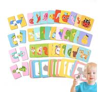 Matching Game - Educational Activities Wooden Brain Teaser for Memory Development | Matching Puzzle Set Toy montesori Early Learning At Home Or Class Recognize