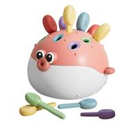 Matching Game, Educational Color Recognition Toy, Fine Motor Skill Builder, Cute Shape Sorting Puzzle, Perfect for Kids Ages 1-3, Preschool Boys Girls, Kindergarten Learning, 14x13.5x12.5cm Blue Pink