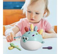 Matching Game, Educational Color Toy, 5.51x5.31x4.92 Inches Fine Motor Skill Builder, Fun Learning Activity with Cute Shapes for Kids Ages 1 to 3 in Kindergarten Homeschool or Teacher Led Classrooms