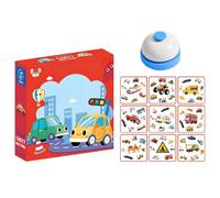 Matching Game For Kids - Concentration Memory Card Set, Desktop Educational Toy, Fun Interactive Activity, Portable Family Entertainment, Travel Picnic Camping Accessory | Boys Girls Home Playtime