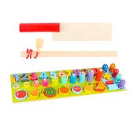 Matching Game, Funny Interactive Educational Fruit Number Matching Toy Learning Board Set Preschool Cognitive Development, Kids Learning Category for Boys Girls Kindergarten Classroom Home School