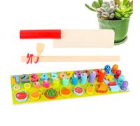 Matching Game - Funny Interactive Educational Toys | Children's Fruit Number Alignment Board | Cognitive Kids Fruit Number Matching Game | For Preschoolers School Kindergarten Classroom Home