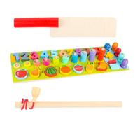 Matching Game Toy, Funny Interactive Puzzle, 45cm Educational Kids Activity, Fruit Number Learning, Preschool Classroom Kindergarten, Boys Girls Children, Home Daily Utility, Cognitive Play Tool