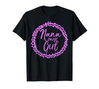 Matching Gender Reveal Party Outfits Floral Nana Says Girl T-Shirt
