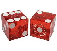 Matching Genuine Las Vegas Casino Dice - Wide Selection Authentic Casino Craps Dice Pairs with Matching Serial Numbers, Ideal for Collectors & Discerning Players