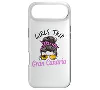 Matching Girls Trip Gran Canaria Messy Hair Bun Case for iPhone Air