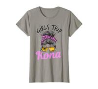Matching Girls Trip Kona Big Island Messy Hair Bun T-Shirt