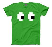 Matching Group Tshirt - Fun 8-bit Tee Costume for Halloween Fancy Dress 80s 90s Party Idea Ghost - 12-13 Years Green