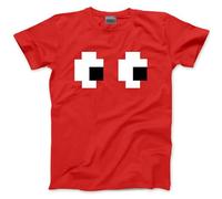 Matching Group Tshirt - Fun 8-bit Tee Costume for Halloween Fancy Dress 80s 90s Party Idea Ghost - XXL Red