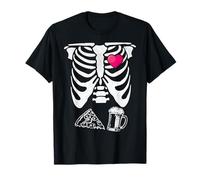 Matching Halloween Pregnancy Announcement Skeleton Couples T-Shirt
